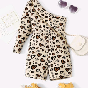 Heart Leopard Romper