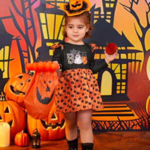 Black and Orange Pumpkin Dress
