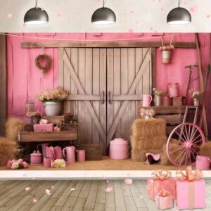 Pink Farm Barn Banner