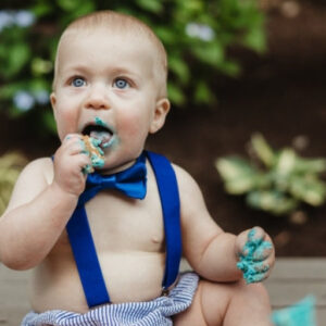 Royal Blue Suspenders Set