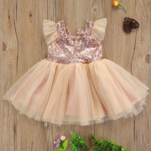Rose Gold Sequins Dress