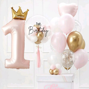 First Birthday Princess Balloons