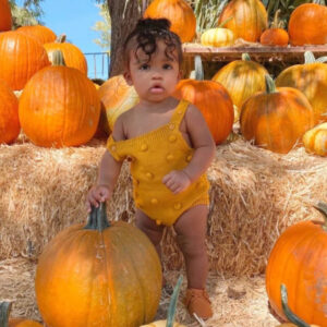 Mustard Popcorn Knitted Romper
