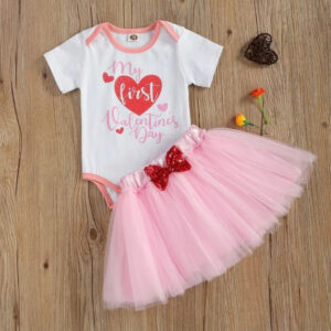First Valentine's Onesie Outfit
