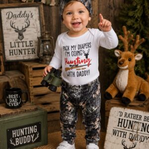 Pack My Diapers Hunting Outfit