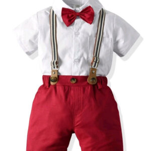 Red Gentleman Suit Outfit