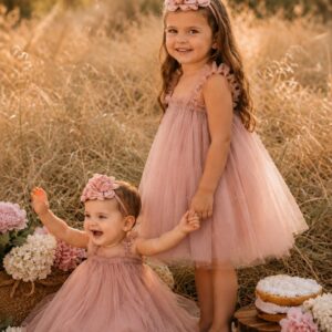 Dusty Pink Tulle Dress