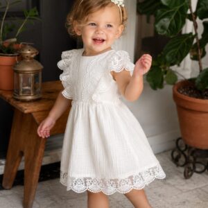 White Lace Vintage Dress